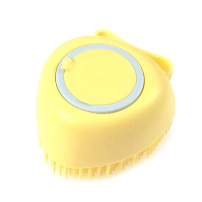 Silicone Comb with Shampoo Box Pet Dog Brush