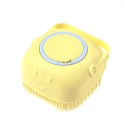 Silicone Comb with Shampoo Box Pet Dog Brush