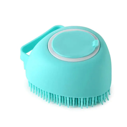 Silicone Comb with Shampoo Box Pet Dog Brush